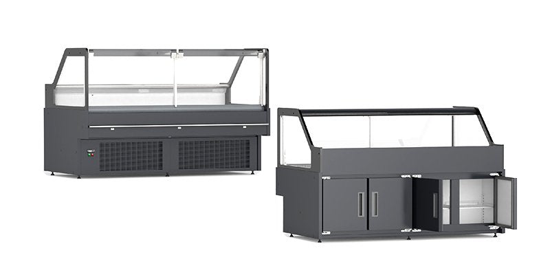 Right Angle Deli Cabinet With Storage