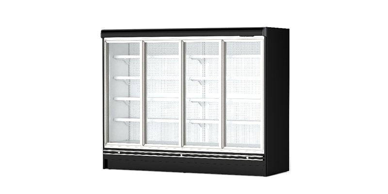 Remote Glass-door Upright Fridge
