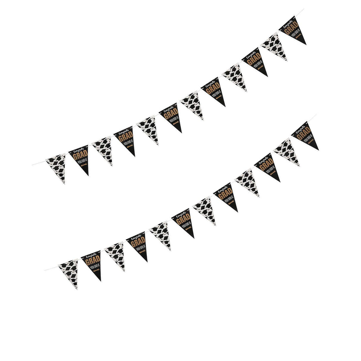 7 Ft. Graduation Party Congrats Grad You Did It Pennant Banner