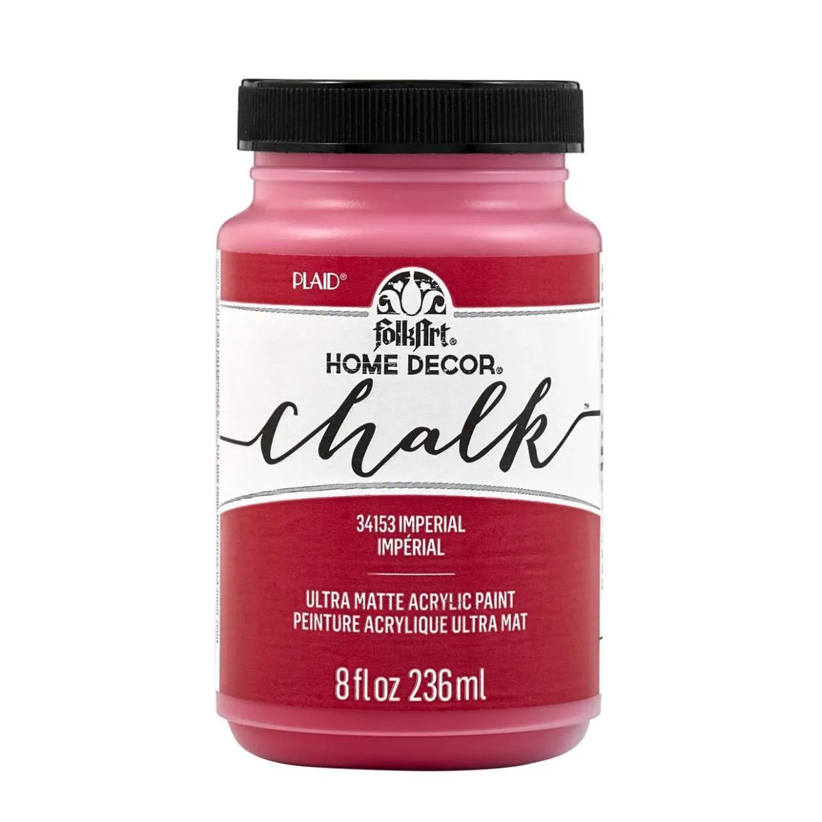 FolkArt Chalk Acrylic Paint - Imperial Red (8 oz Bottle)