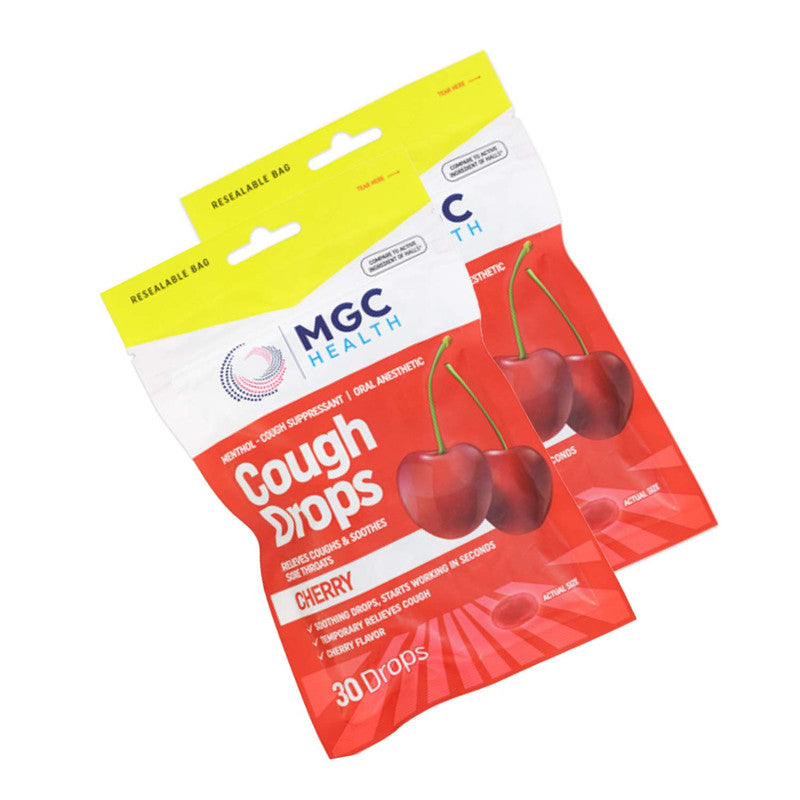 MGC Health Cherry Cough Drops 30ct Pack