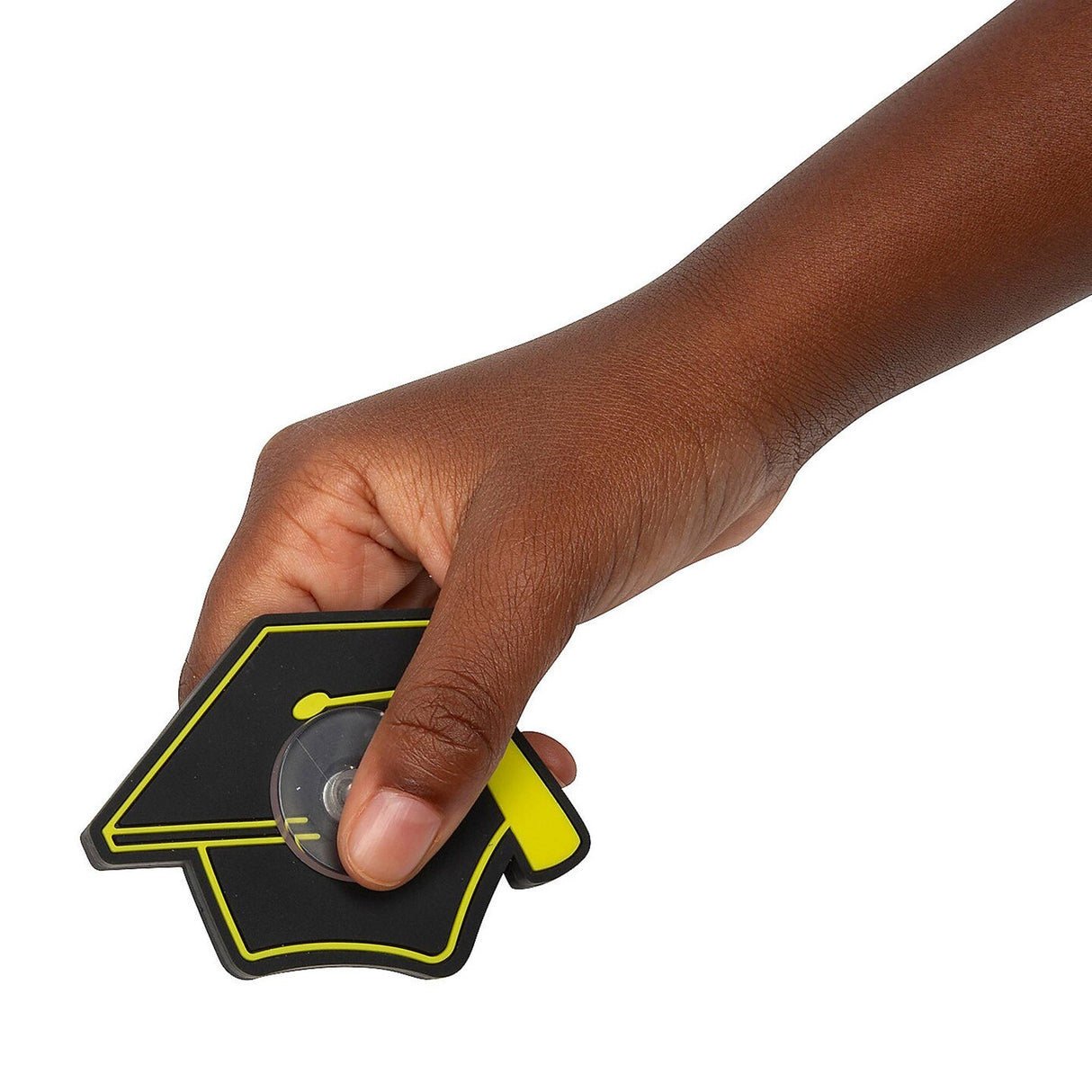 Black & Gold Graduation Cap Plastic Fidget Spinners 12 Pack 2.5" x 2"