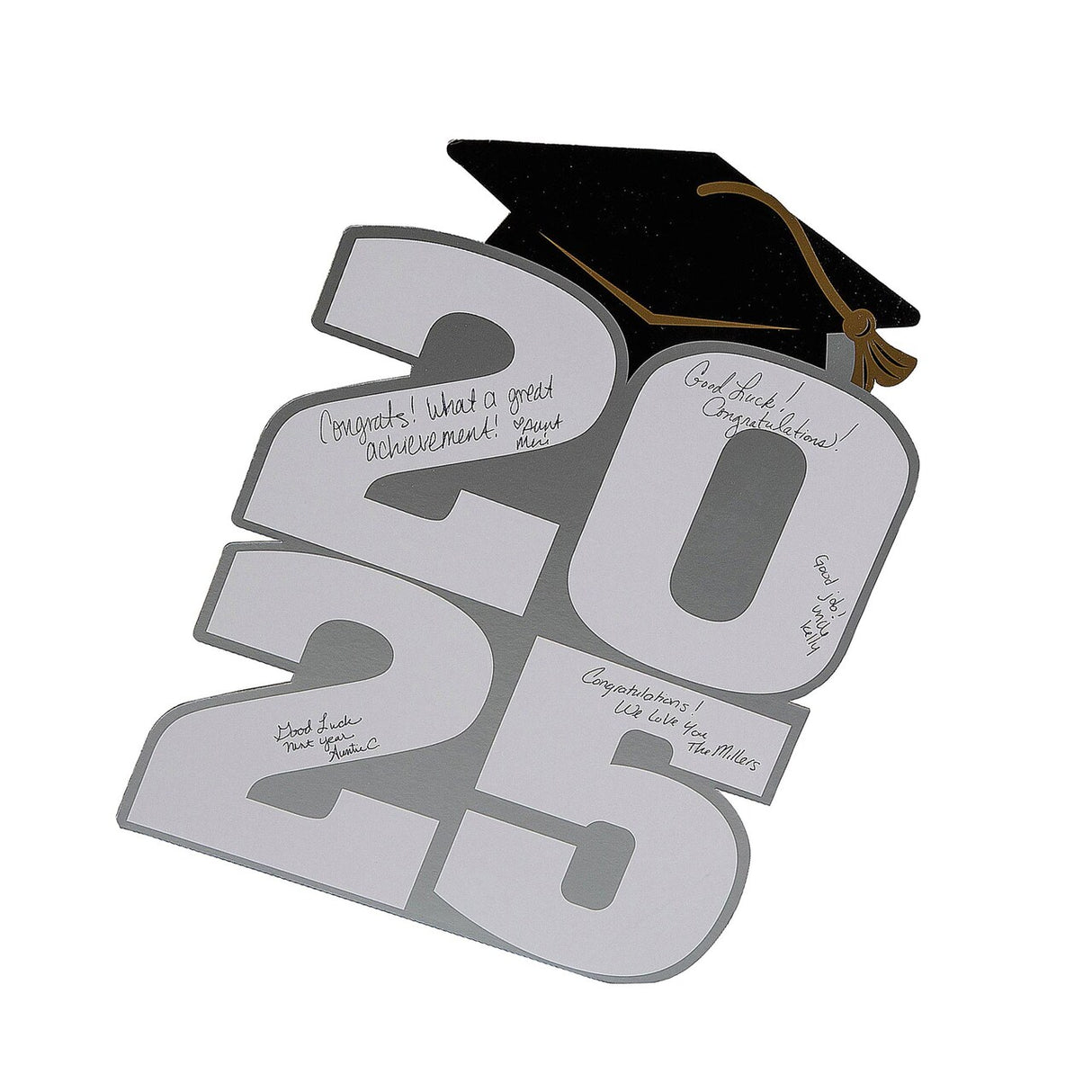 11" x 15" 2025 Graduation Cardboard Autograph Sign with Easel