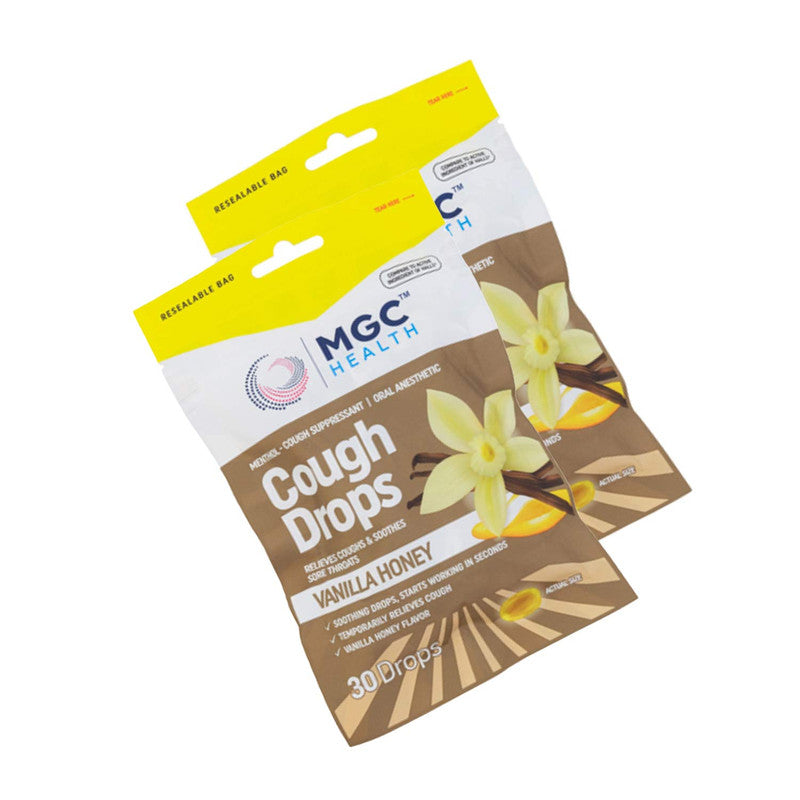 MGC Health 30ct Vanilla Honey Cough Drops Formula