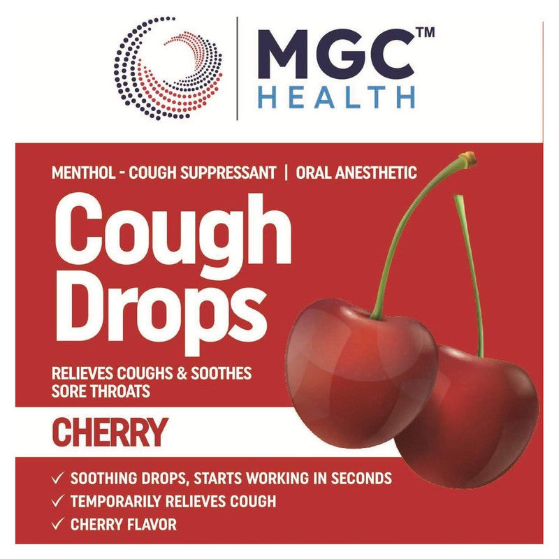 Cough Drops 30ct Cherry MGC Health Soothe