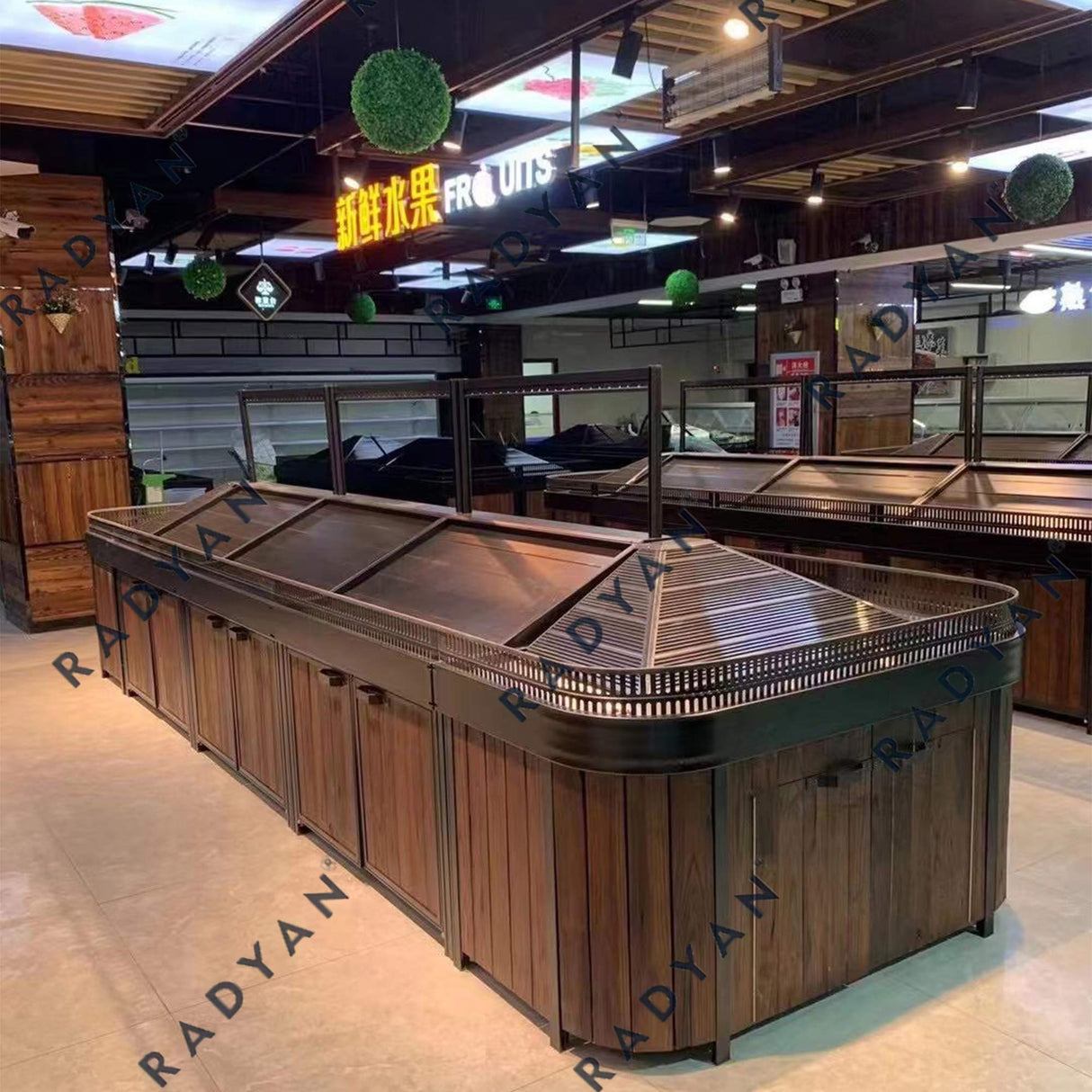 New aluminum alloy profile fruit and vegetable rack