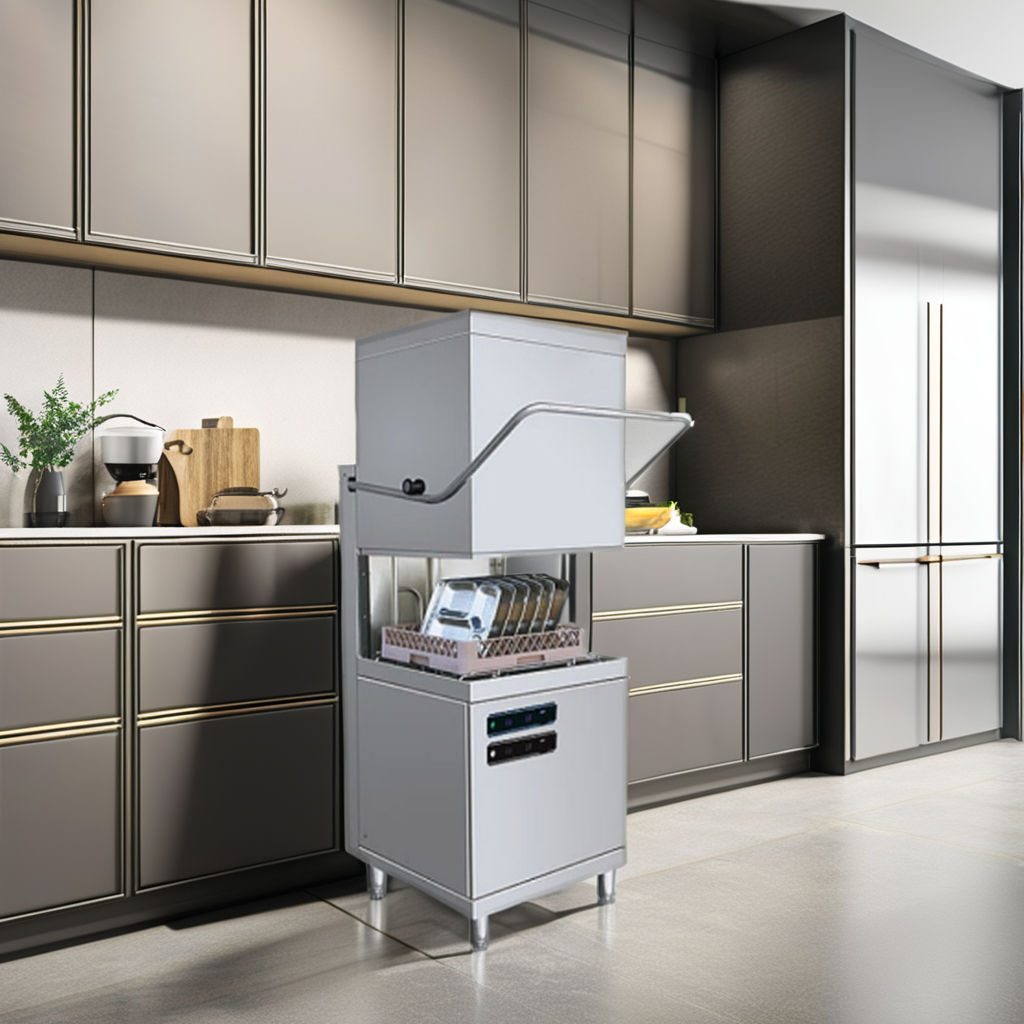 Cover Type Commercial Dishwashing Machine for Restaurants