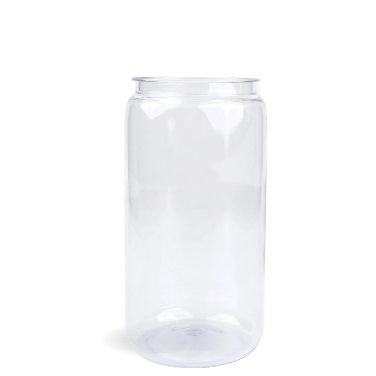 16 oz Plastic Pop Can - Clear (No Lid)