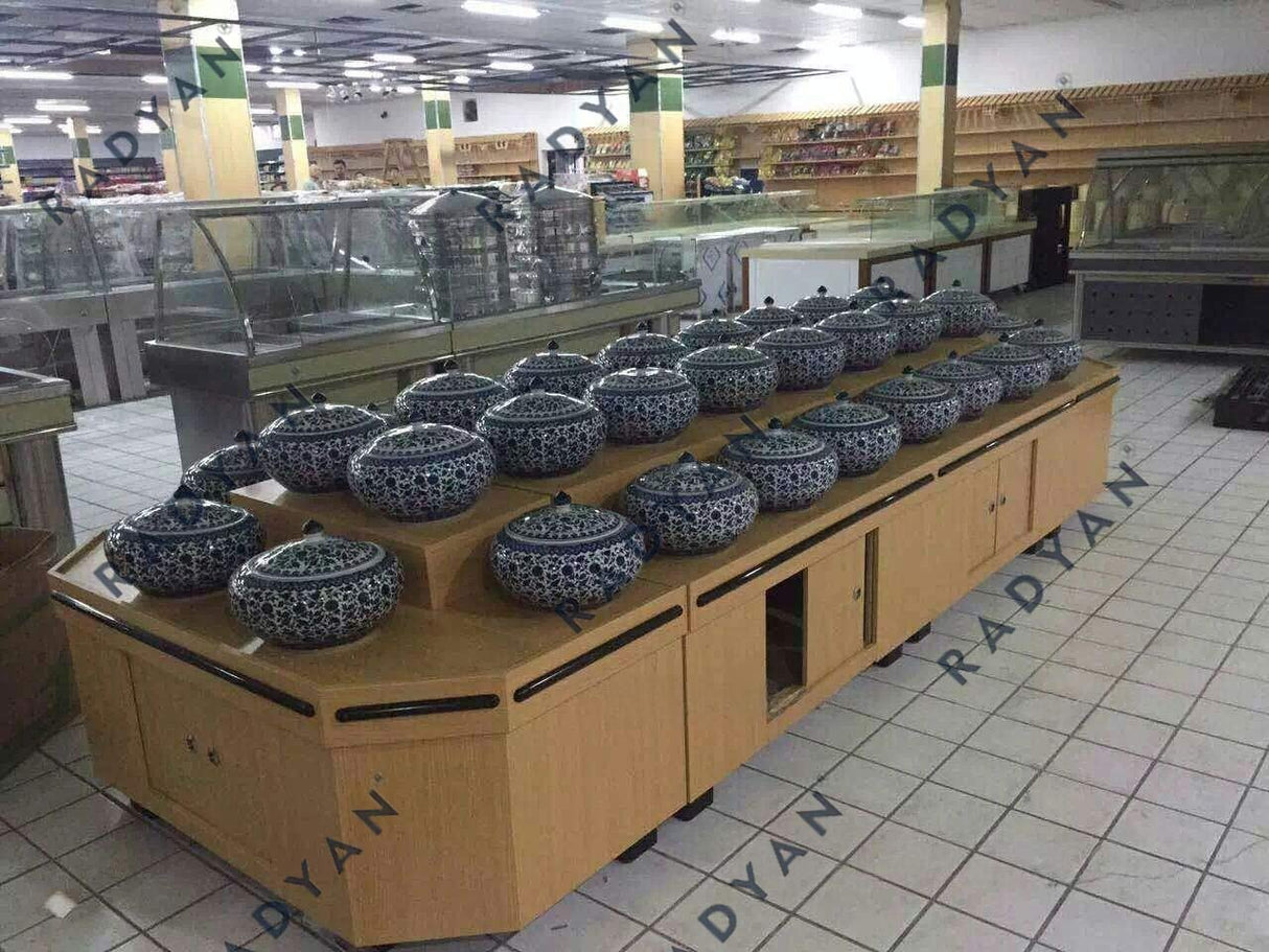 Room temperature refrigeration pickle rack for supermarket fresh food convenience store