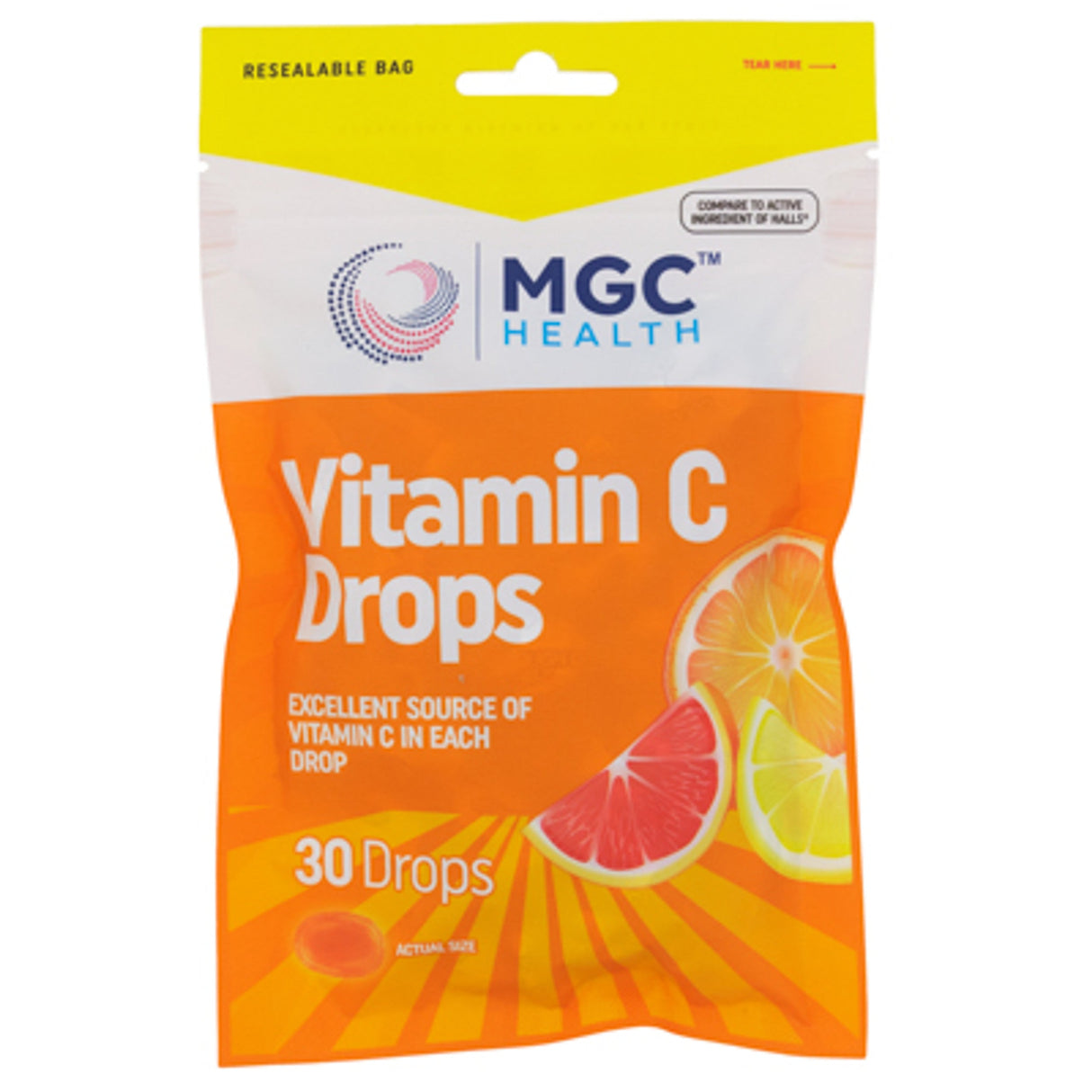 COUGH DROPS 30CT VITAMIN C MGC HEALTH