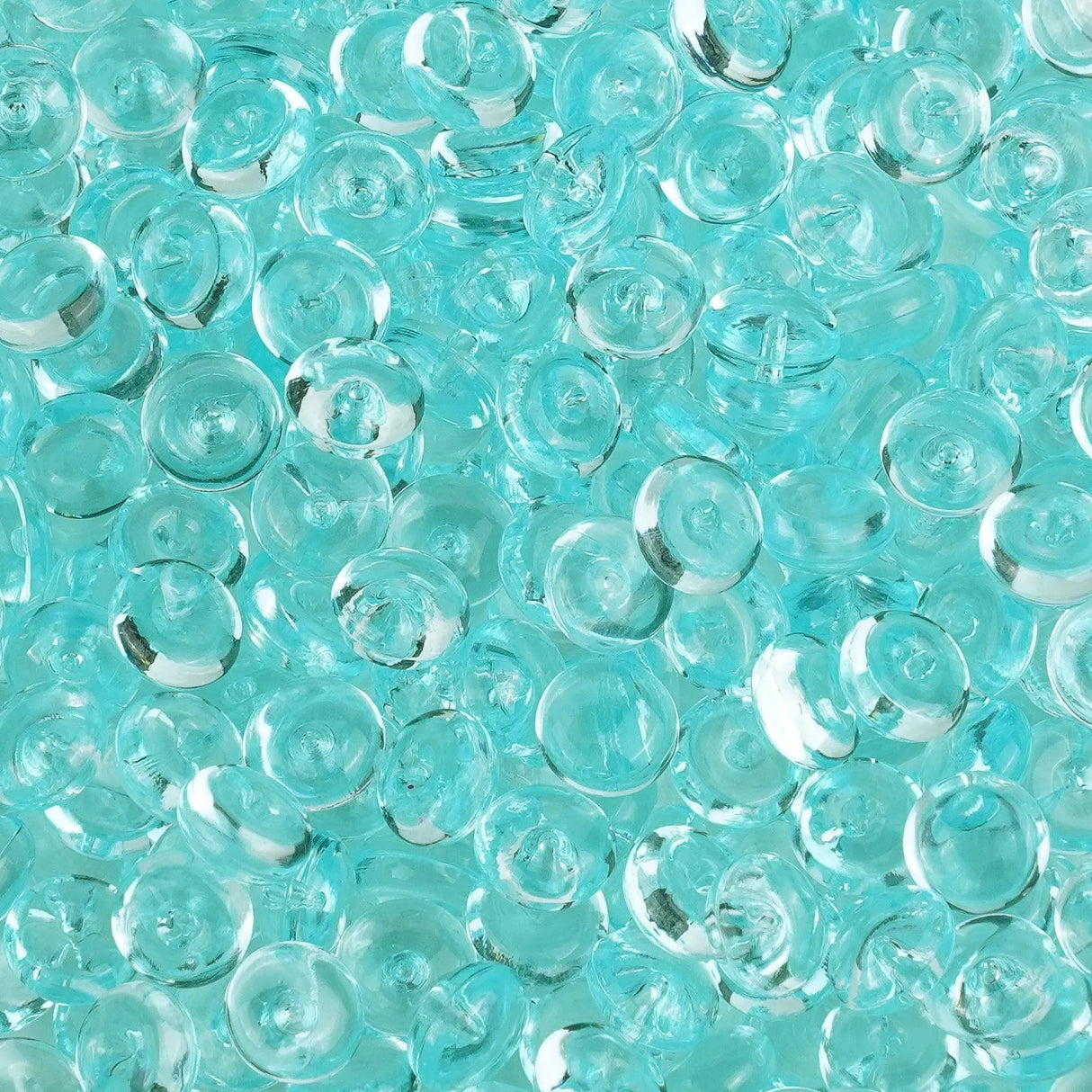 Fish Bowl Beads - Teal (8 oz Bag - 7mm)