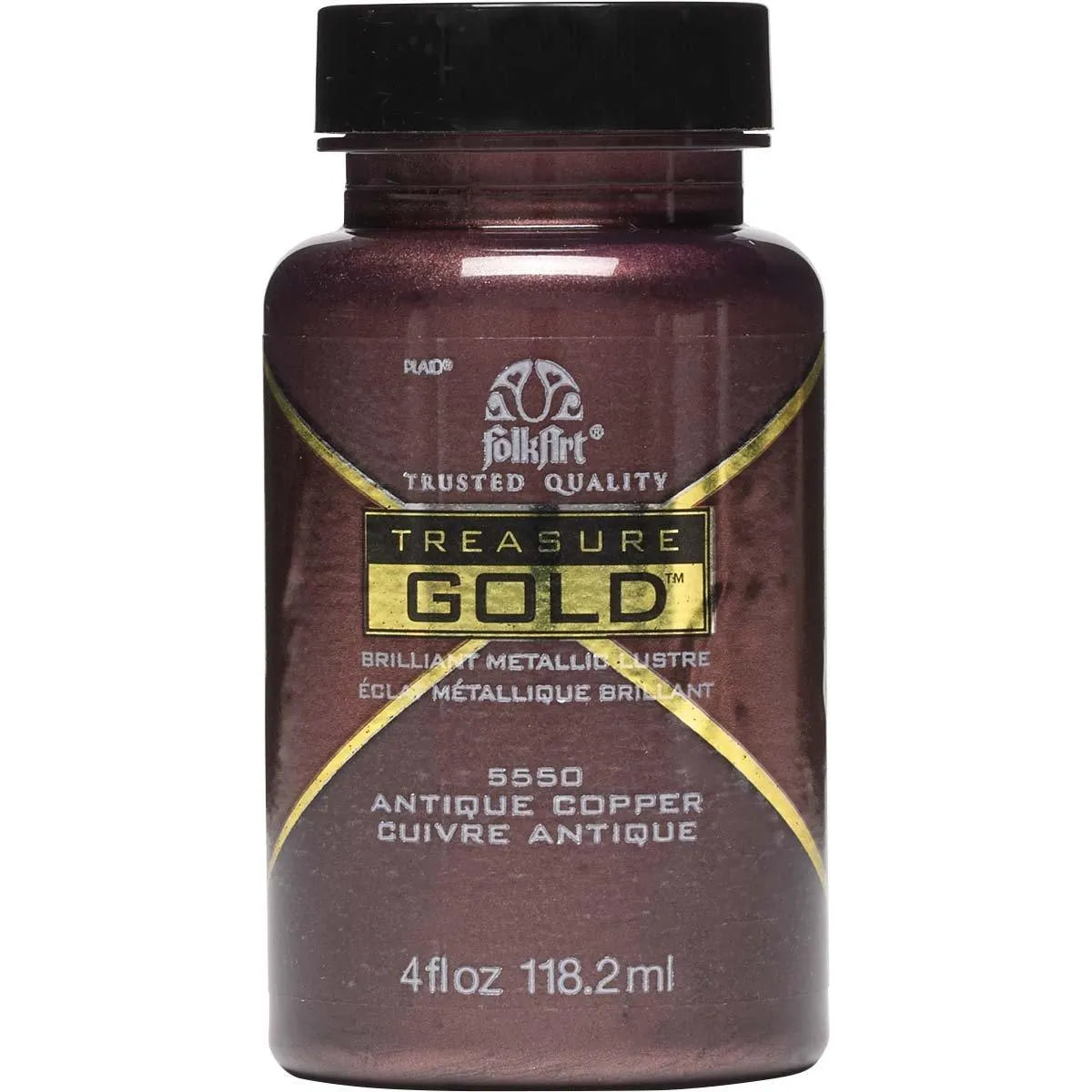 FolkArt Treasure Gold Acrylic Paint - Antique Copper (4 oz Bottle)