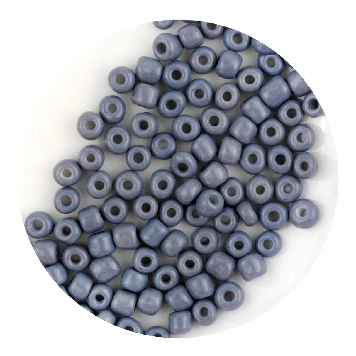 Glass Seed String Beads - Gray (500 Beads - 2mm)