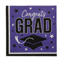 Graduation Party Napkins 50 Count Congrats Grad Design 6.5 Inch Luncheon Size