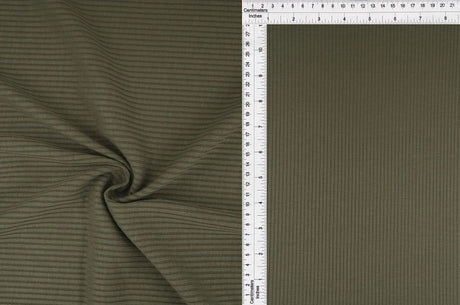 4x2 Rib Solid Fabric 1 Yard Soft Stretch Comfortable Knit 52/54" Wide