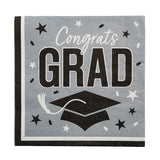 Graduation Party Napkins 50 Count Congrats Grad Design 6.5 Inch Luncheon Size
