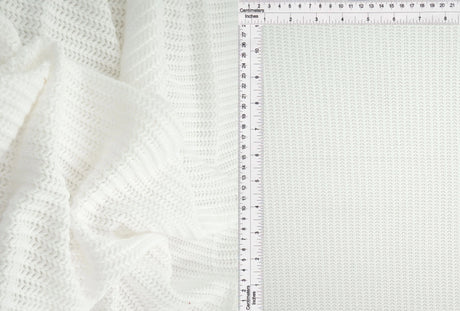 1 Yard Sweater Jacquard Solid Fabric 270 GSM Rayon Poly Spandex Blend 56/58" Width