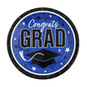 9" Graduation Party Congrats Grad Round Paper Dinner Plates 25 Count