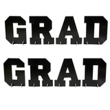 12" Black Foam Letters GRAD Tabletop Centerpiece Set - 4 Pc.