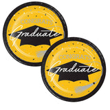 Creative Converting Yellow Graduation Dessert Plates – 54 Count