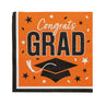 Congrats Grad Paper Luncheon Napkins 6.5 Inch Bulk 50 Count Graduation Party Supply