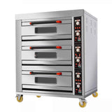 Commercial Gas Deck Oven Bread Making Machine Industrial Bread Baking Oven / Pizza Ovens Sale