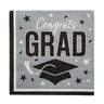 6 1/2" Bulk 50 Count Congrats Grad Party Paper Luncheon Napkins