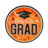 7 1/4" Purple "Way to Go Grad" Disposable Paper Dessert Plates 25 Count