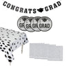 102 Pieces Graduation Party Orange Dessert Disposable Tableware Kit for 50 Guests