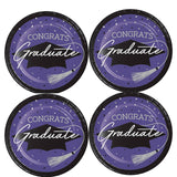 Creative Converting School Spirit Purple Graduation Dinner Plates – 54ct