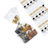 10" x 18" Congrats Grad Cellophane Bags with Twist Ties - 12 Pc.