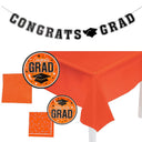 152 Pieces Graduation Party Black Disposable Tableware Kit for 25 Guests