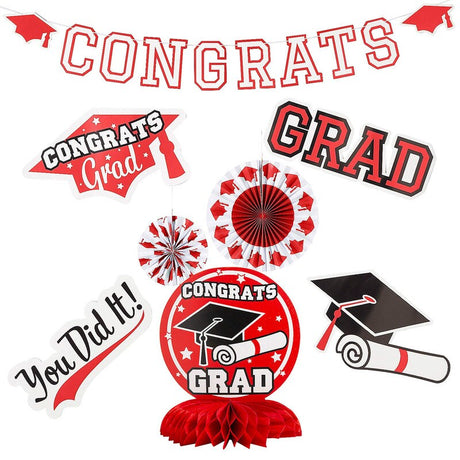 Congrats Grad Graduation Party Room Decorating Kit 11 Piece