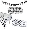 102 Pieces Graduation Party Orange Dessert Disposable Tableware Kit for 50 Guests