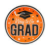 7 1/4" Way to Go Grad Disposable Paper Dessert Plates 25 Count