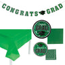 152 Pc. Graduation Party Solid Color Disposable Tableware Kit for 25 Guests