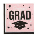 Congrats Grad Party Paper Luncheon Napkins 6.5 Inch Bulk 50 Count
