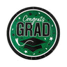 9" Graduation Party Congrats Grad Round Paper Dinner Plates 25 Count