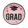 7 1/4" Way to Go Grad Disposable Paper Dessert Plates 25 Count