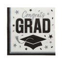 6 1/2" Bulk 50 Count Congrats Grad Party Paper Luncheon Napkins