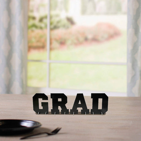 12" Black Foam Letters GRAD Tabletop Centerpiece Set - 4 Pc.