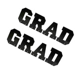 12" Black Foam Letters GRAD Tabletop Centerpiece Set - 4 Pc.