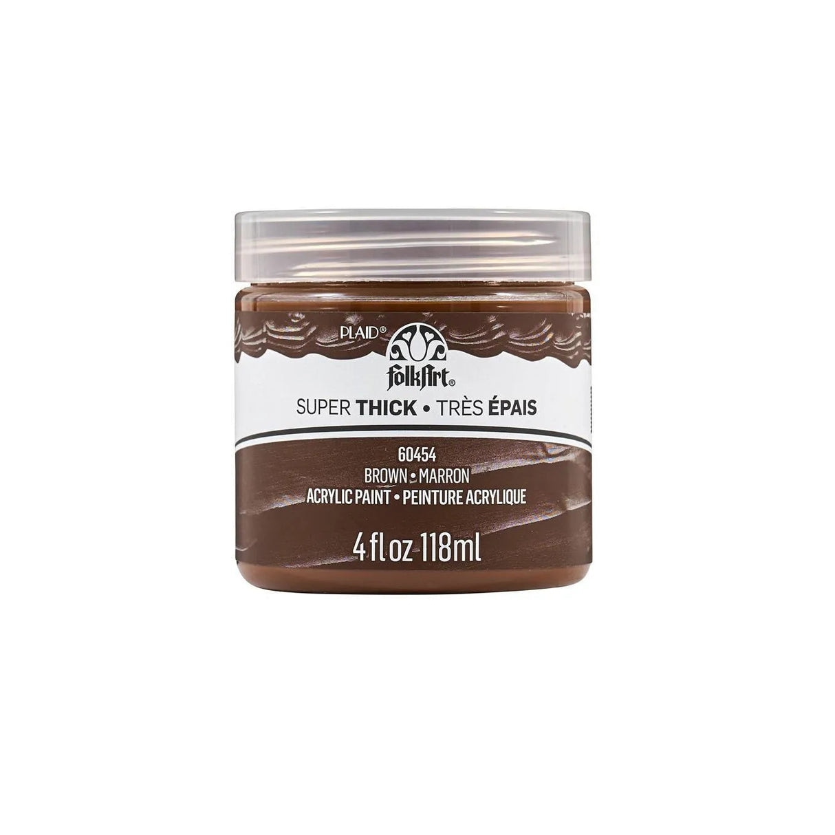 FolkArt Super Thick Acrylic Paint - Brown (4 oz Bottle)