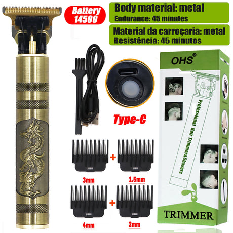 Vintage T9 Hair Clipper Beard Shaving Body Hair Trimmer Clippers Electric Men Haircut Machine 0mm Barber Shaver