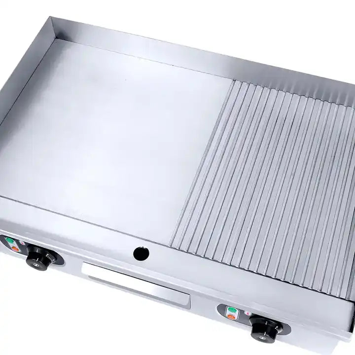 Electric Griddles Commercial Restaurant Stainless Steel Griddle With Flat Top Machine Stalls High Quality Equipment