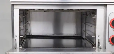 4 Burners Stove With Electric Baking Oven for Restaurant & Hotel Kitchen Solution