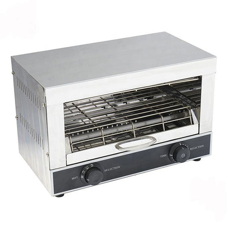 CE Commercial Stainless Steel Single Layer Electric Bread Toaster Salamander – 15-Min Kitchen Equipment