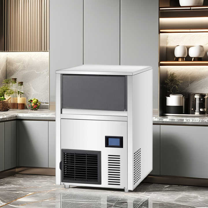 Large Capacity Commercial Crescent Ice Maker Machine Fast Production Electric Household Ice Machine