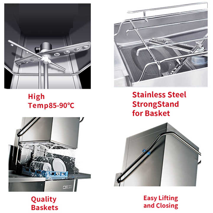 High Capacity Automatic Commercial Dishwasher Machine