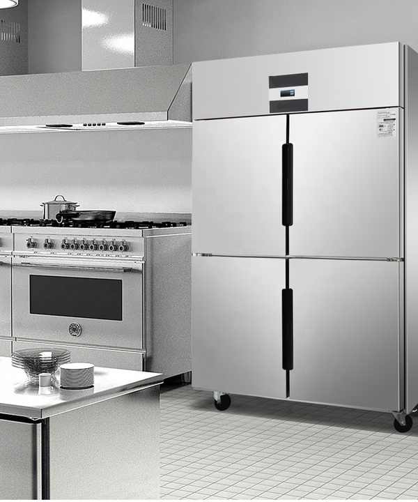 Commercial Stainless Stee Vertical 4 Doors Fridge Refrigerator